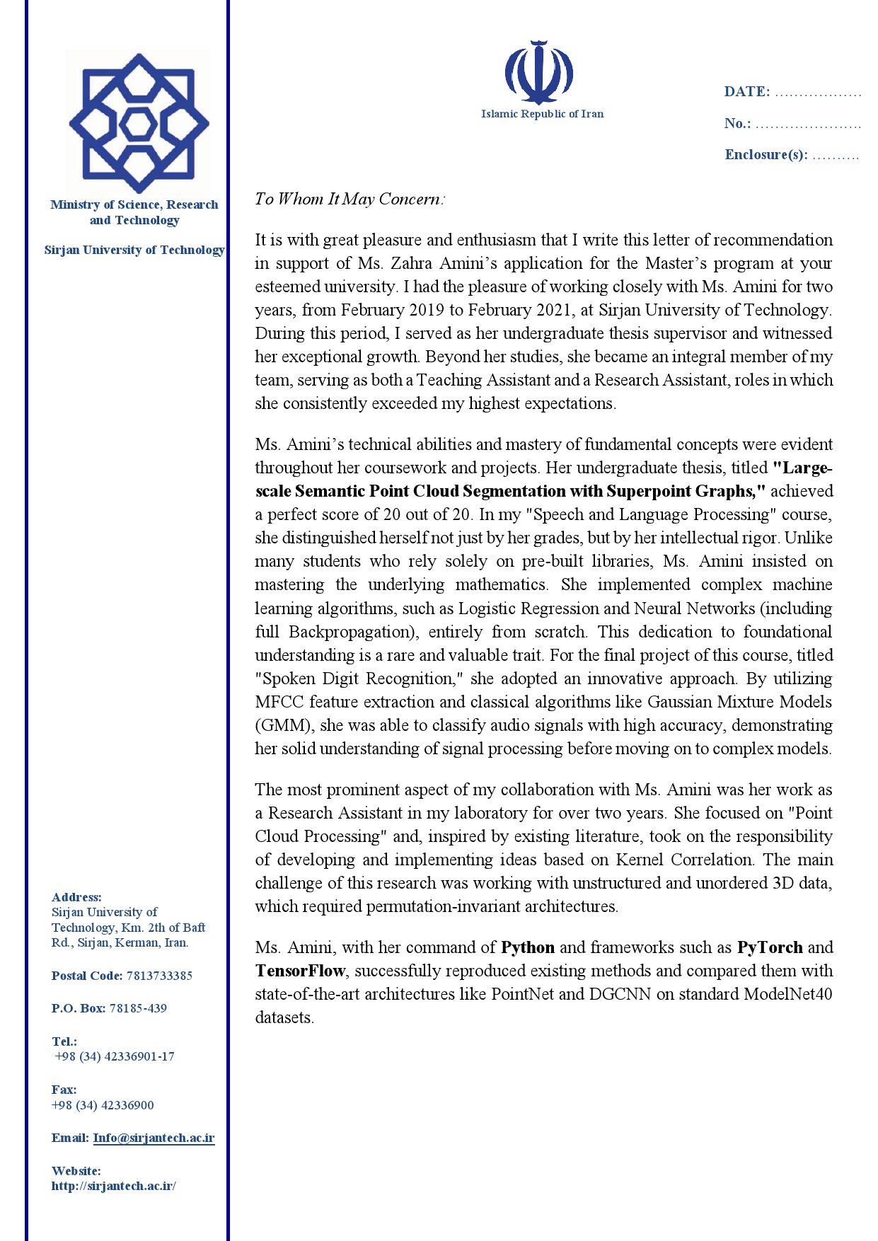 Recommendation Page 1