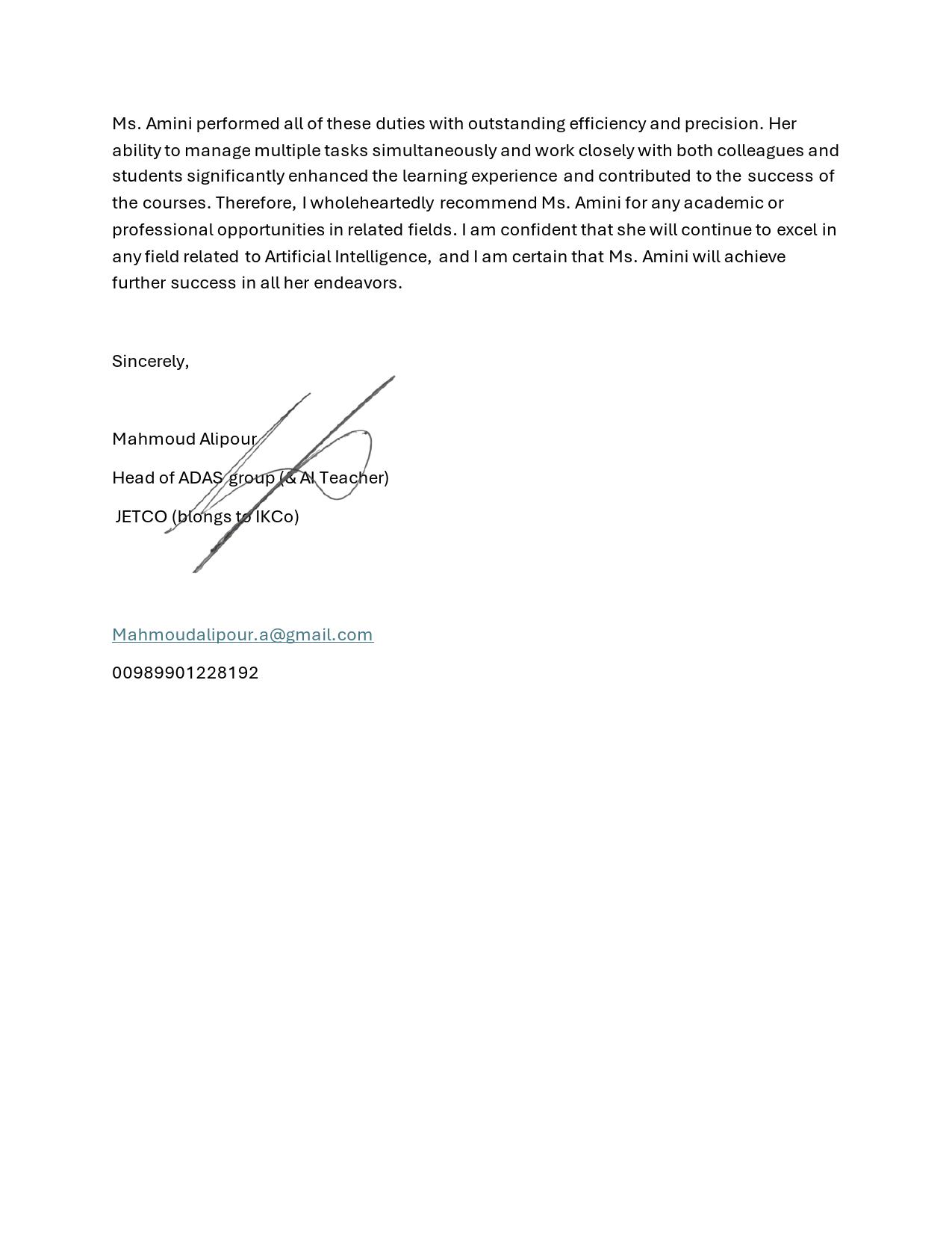 Recommendation Page 2